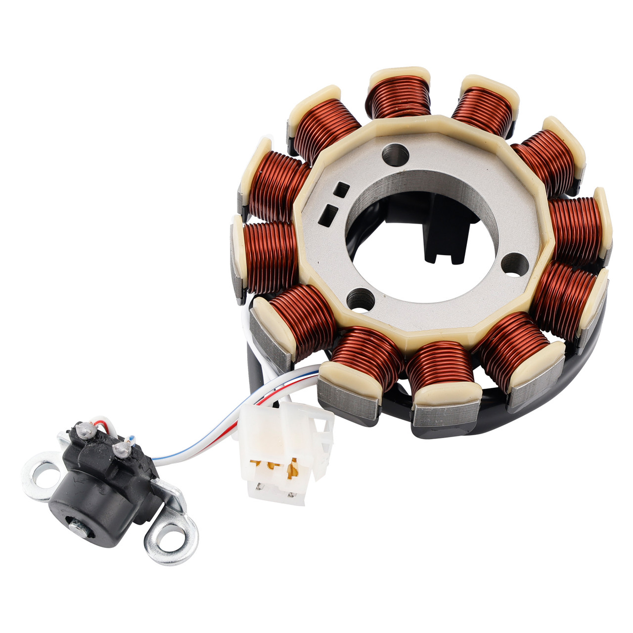 Yamaha EGO 125 AVANTIZ 12-Pole Magneto Generator Stator 2PH-H1410-10 Generic Yamaha EGO 125 AVANTIZ 12-Pole Magneto Generator Stator 2PH-H1410-10 Generic