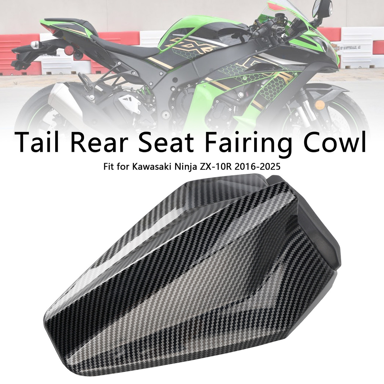 2016-2025 Kawasaki Ninja ZX-10R Tail Rear Seat Fairing Cowl Carbon Generic