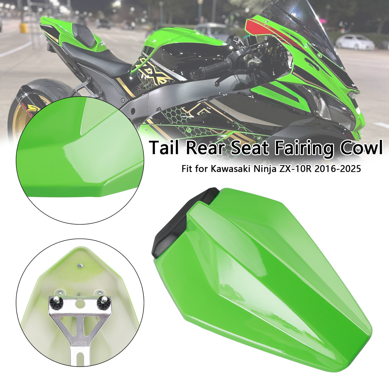 2016-2025 Kawasaki Ninja ZX-10R Tail Rear Seat Fairing Cowl Green