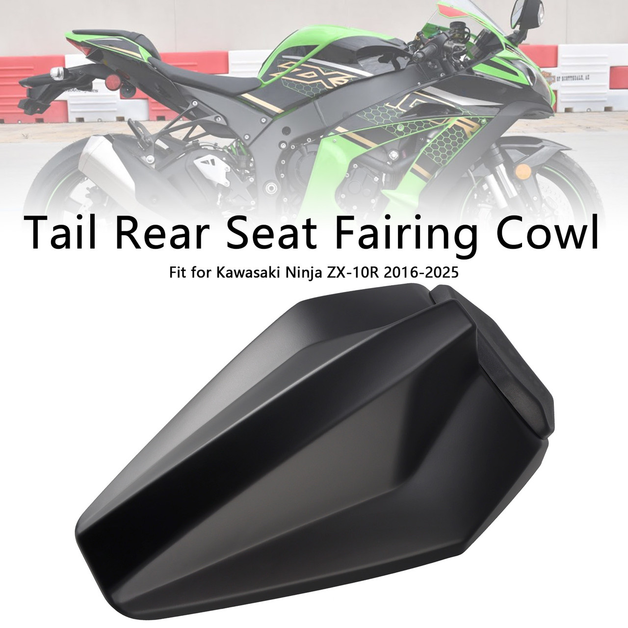 2016-2025 Kawasaki Ninja ZX-10R Tail Rear Seat Fairing Cowl Matte Black Generic