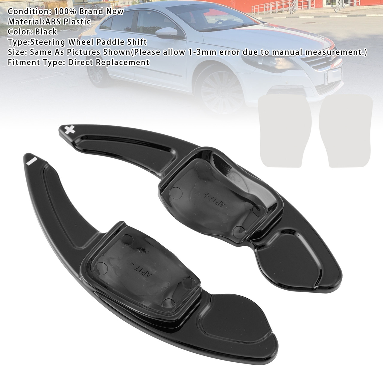 2010-2016 Volkswagen Tiguan Steering Wheel Paddle Shifter Extension Black Generic 2010-2016 Volkswagen Tiguan Steering Wheel Paddle Shifter Extension Black Generic