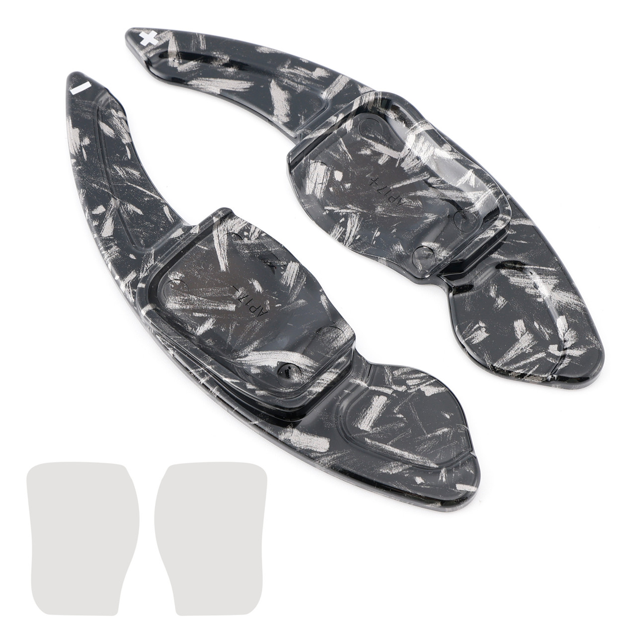 2016-2017 Skoda Octavia RS Steering Wheel Paddle Shifter Extension Black Forged Pattern Generic 2016-2017 Skoda Octavia RS Steering Wheel Paddle Shifter Extension Black Forged Pattern Generic