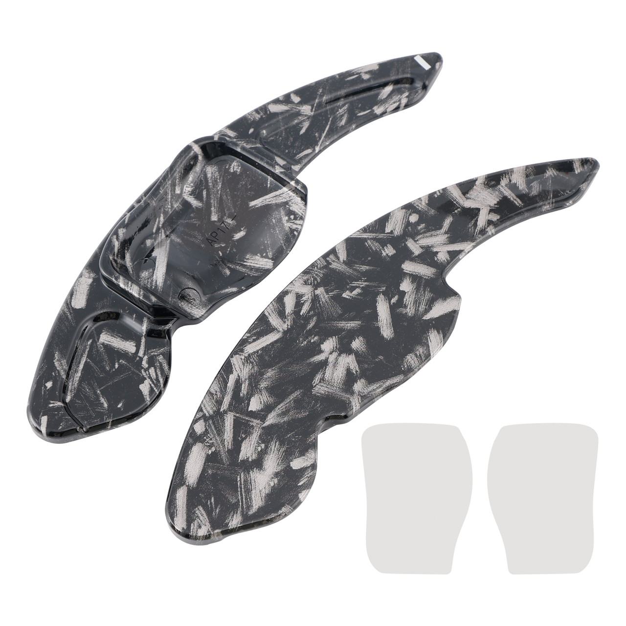 2016-2017 Skoda Octavia RS Steering Wheel Paddle Shifter Extension Black Forged Pattern Generic 2016-2017 Skoda Octavia RS Steering Wheel Paddle Shifter Extension Black Forged Pattern Generic