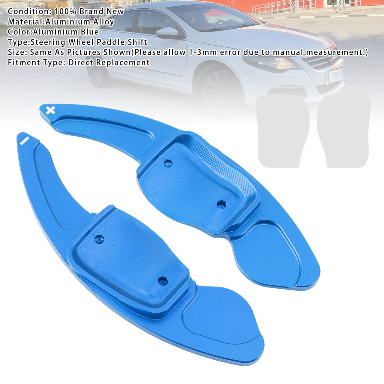 Volkswagen Magotan R20 Steering Wheel Paddle Shifter Extension Aluminium Blue Generic Volkswagen Magotan R20 Steering Wheel Paddle Shifter Extension Aluminium Blue Generic