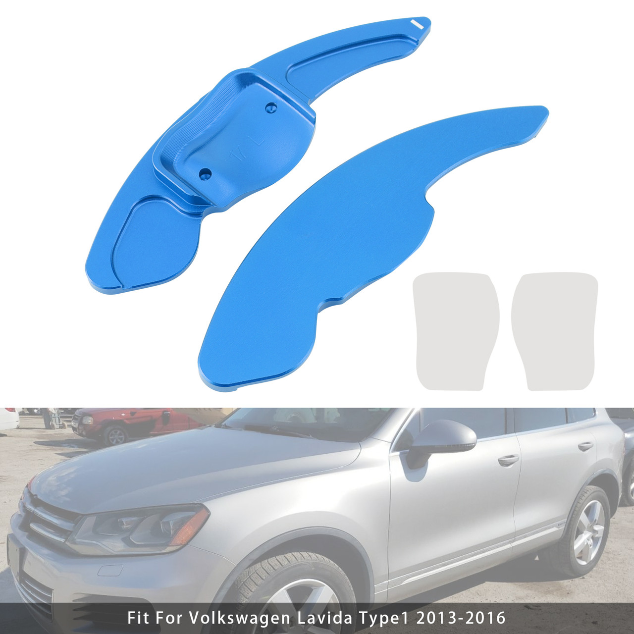 2009-2012 SEAT Leon Steering Wheel Paddle Shifter Extension Aluminium Blue Generic 2009-2012 SEAT Leon Steering Wheel Paddle Shifter Extension Aluminium Blue Generic