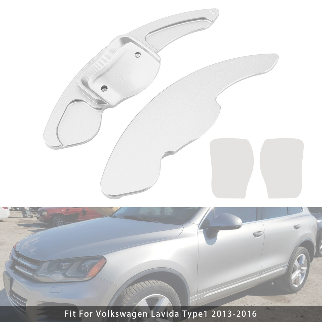 2009-2012 SEAT Leon Steering Wheel Paddle Shifter Extension Aluminium Silver Generic 2009-2012 SEAT Leon Steering Wheel Paddle Shifter Extension Aluminium Silver Generic