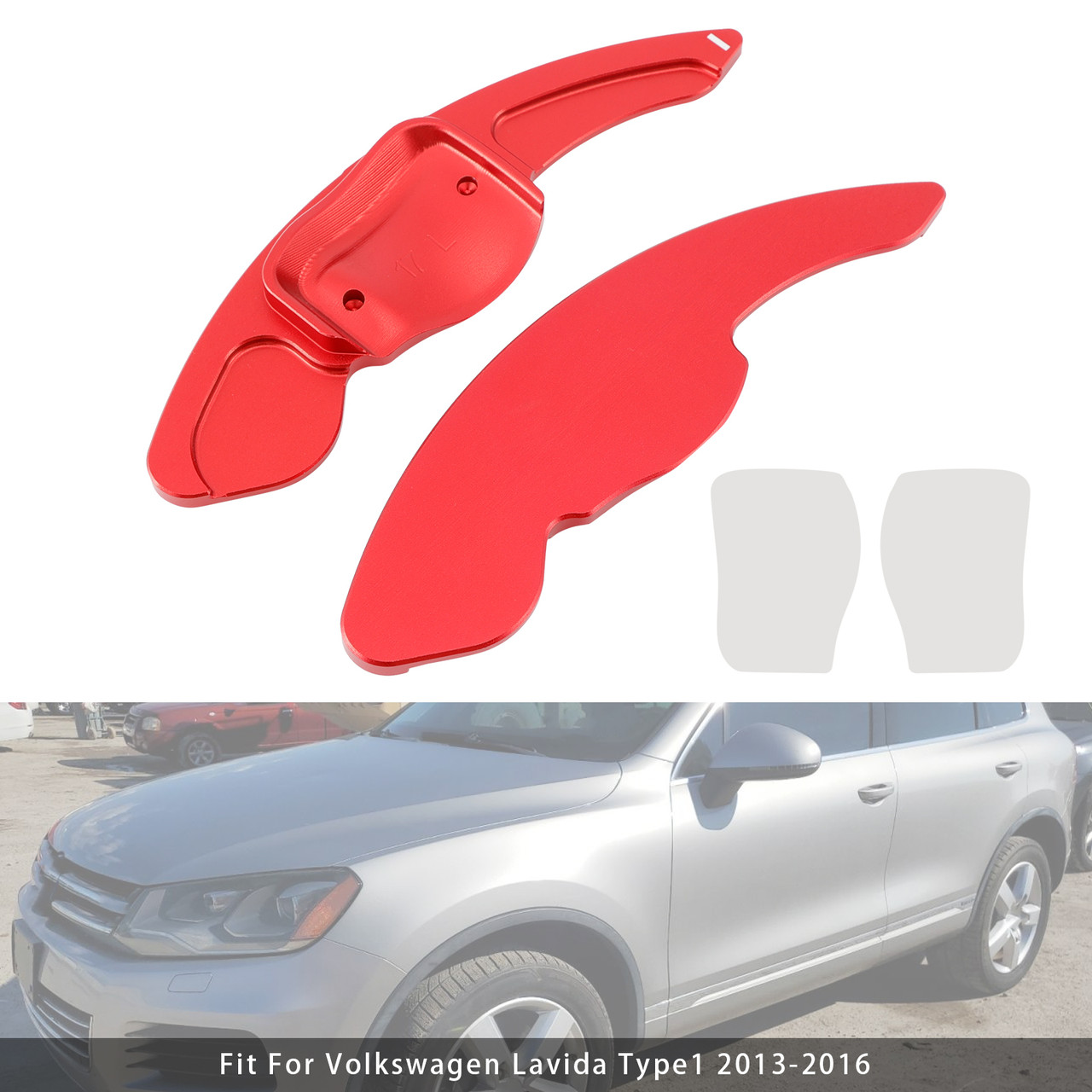 2009-2012 SEAT Leon Steering Wheel Paddle Shifter Extension Aluminium Red Generic 2009-2012 SEAT Leon Steering Wheel Paddle Shifter Extension Aluminium Red Generic