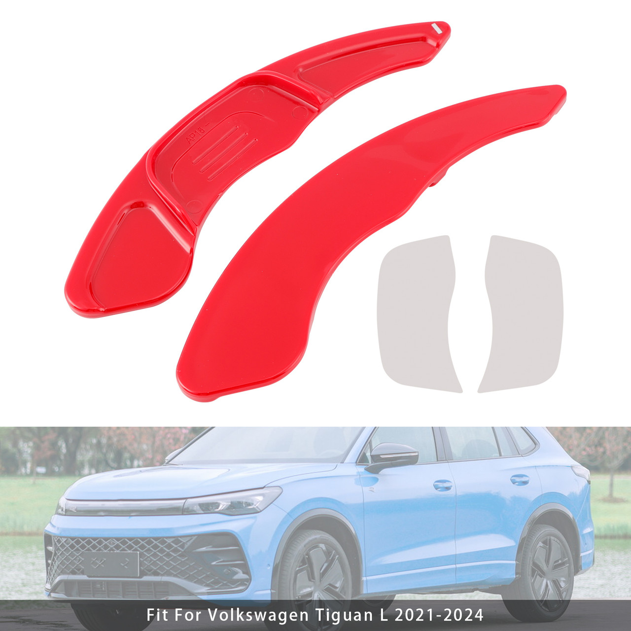2019-2024 Volkswagen Touareg Steering Wheel Paddle Shifter Extension Red Generic 2019-2024 Volkswagen Touareg Steering Wheel Paddle Shifter Extension Red Generic