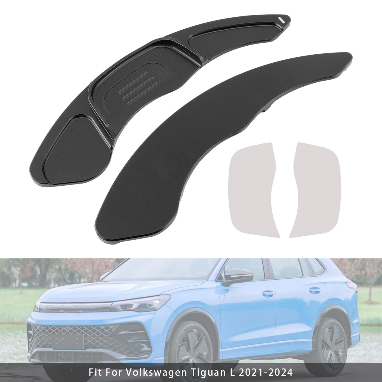 2019-2024 Volkswagen Touareg Steering Wheel Paddle Shifter Extension Aluminium Black Generic 2019-2024 Volkswagen Touareg Steering Wheel Paddle Shifter Extension Aluminium Black Generic