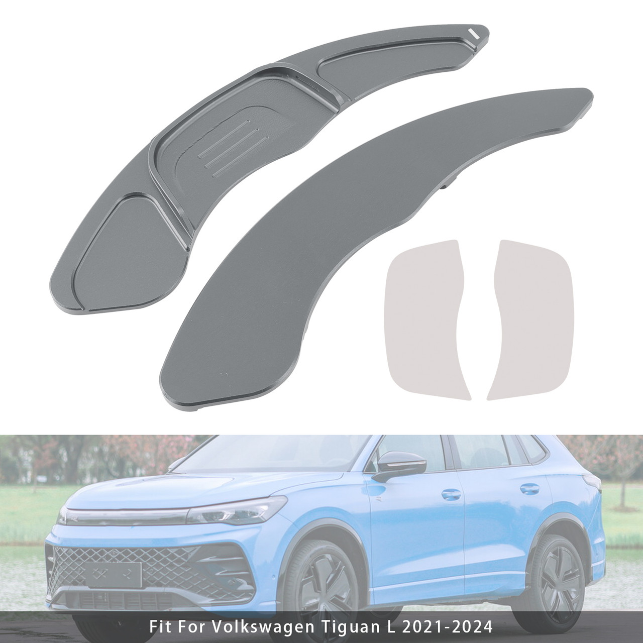 2016-2019 Volkswagen Alltrack R-Line Steering Wheel Paddle Shifter Extension Aluminium Grey Generic 2016-2019 Volkswagen Alltrack R-Line Steering Wheel Paddle Shifter Extension Aluminium Grey Generic