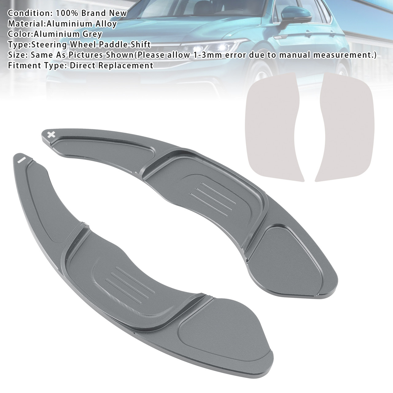 2015-2016 Volkswagen Scirocco Steering Wheel Paddle Shifter Extension Aluminium Grey Generic 2015-2016 Volkswagen Scirocco Steering Wheel Paddle Shifter Extension Aluminium Grey Generic