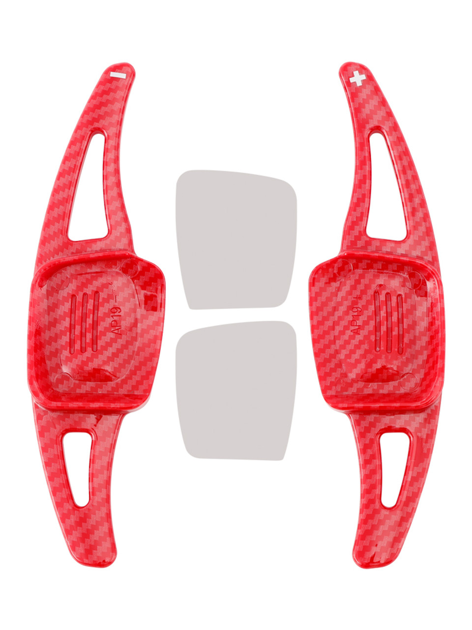 2019-2021 Volkswagen Tayron Steering Wheel Paddle Shifter Extension Carbon Fiber Red Look Generic 2019-2021 Volkswagen Tayron Steering Wheel Paddle Shifter Extension Carbon Fiber Red Look Generic