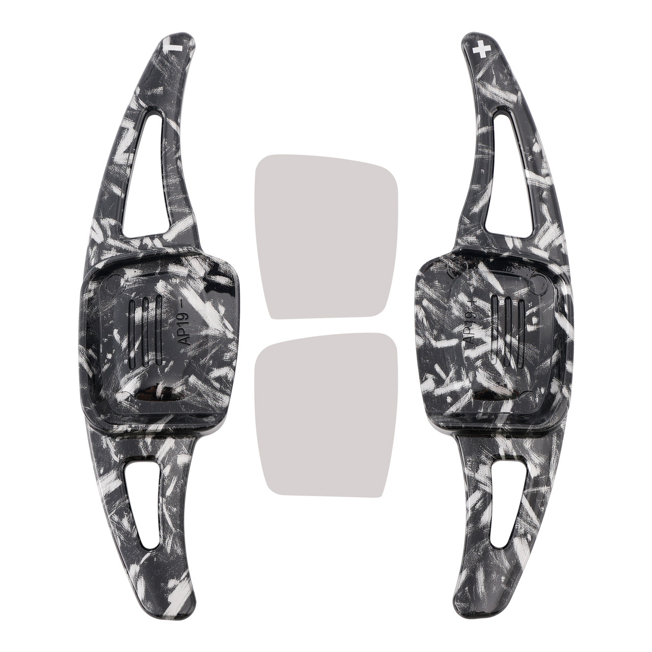 2020-2021 Volkswagen Tayron GTE Steering Wheel Paddle Shifter Extension Black Forged Pattern Generic 2020-2021 Volkswagen Tayron GTE Steering Wheel Paddle Shifter Extension Black Forged Pattern Generic