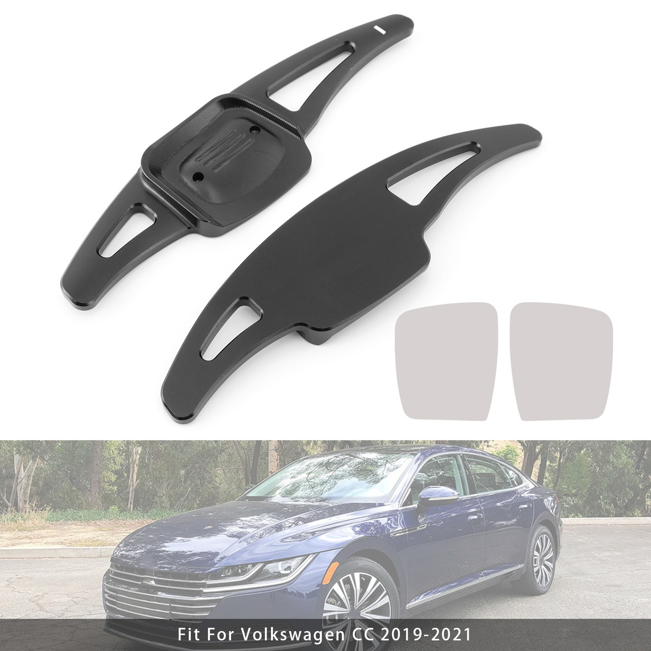 2019-2024 Volkswagen Golf 8 Steering Wheel Paddle Shifter Extension Aluminium Black Generic 2019-2024 Volkswagen Golf 8 Steering Wheel Paddle Shifter Extension Aluminium Black Generic