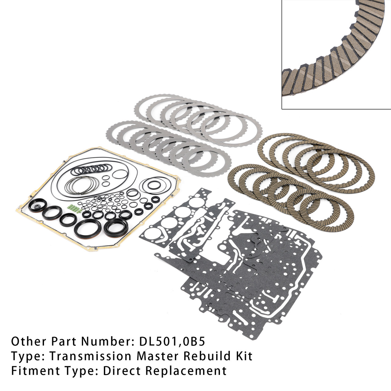 2012-2016 AUDI A6 ALLROAD 3.0L Transmission Master Rebuild Kit DL501,0B5 Generic