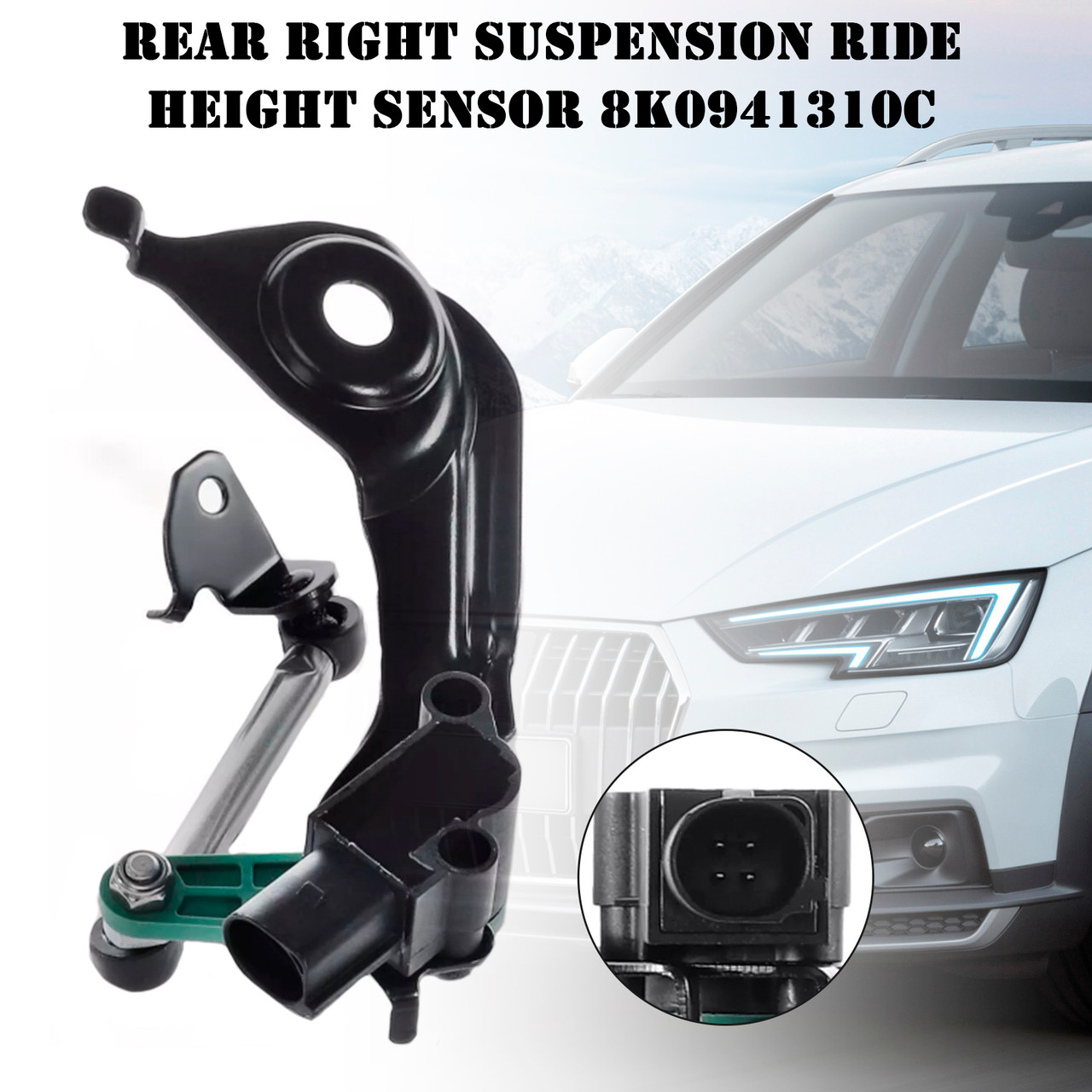 2009-2016 Audi A4 Allroad Rear Right Suspension Ride Height Sensor 8K0941310C Generic