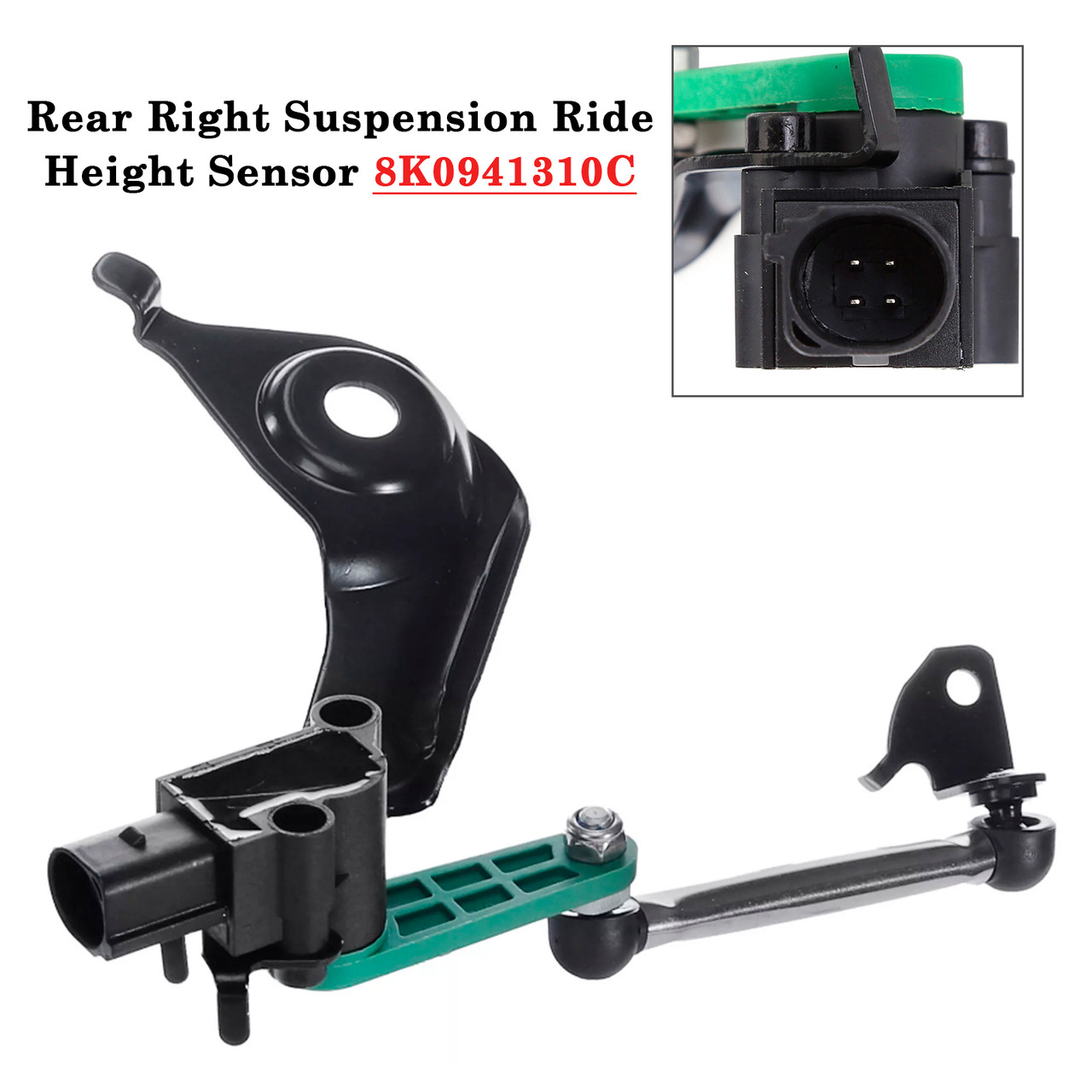 2007-2017 Audi A5 Rear Right Suspension Ride Height Sensor 8K0941310C Generic 2007-2017 Audi A5 Rear Right Suspension Ride Height Sensor 8K0941310C Generic