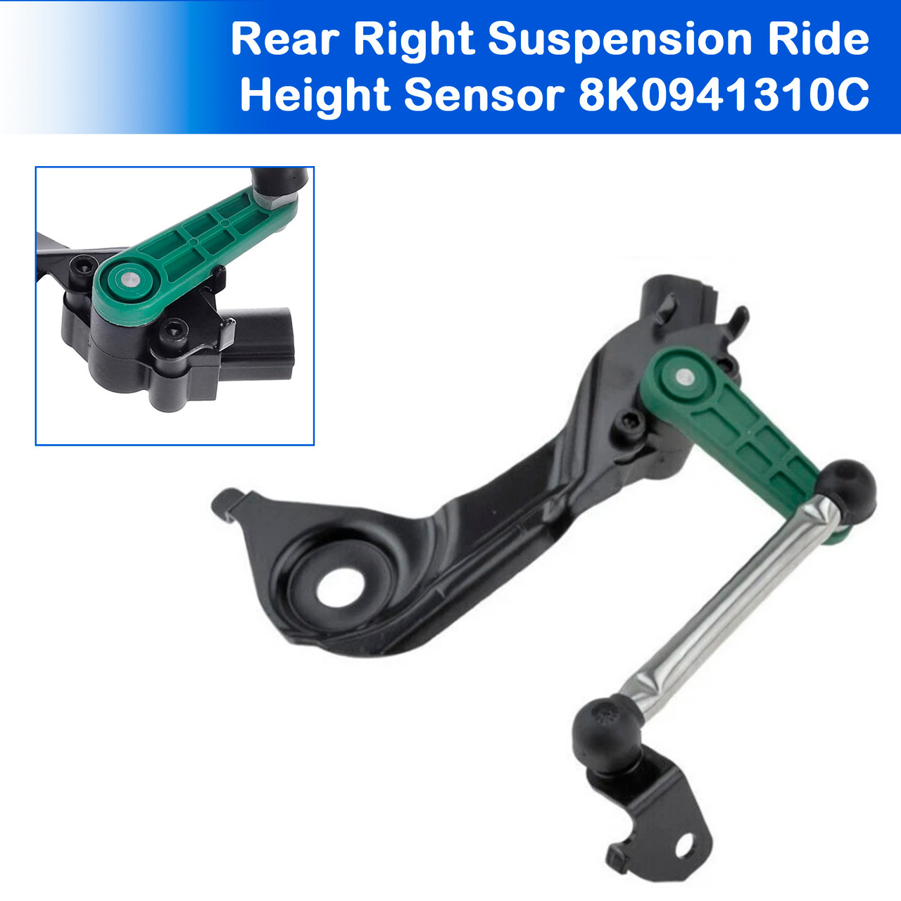 2007-2017 Audi A5 Rear Right Suspension Ride Height Sensor 8K0941310C Generic 2007-2017 Audi A5 Rear Right Suspension Ride Height Sensor 8K0941310C Generic