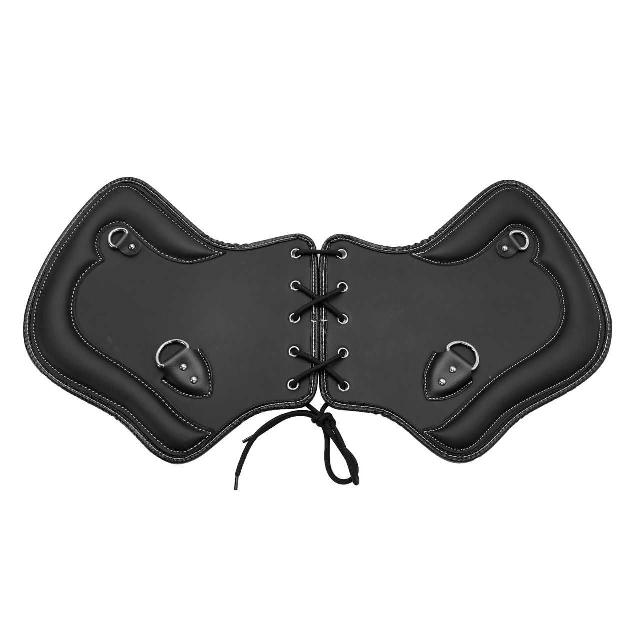 2Pcs Universal Heat Saddle Shield Deflector Blacka For Flhxs Glide Rider Fxdwg