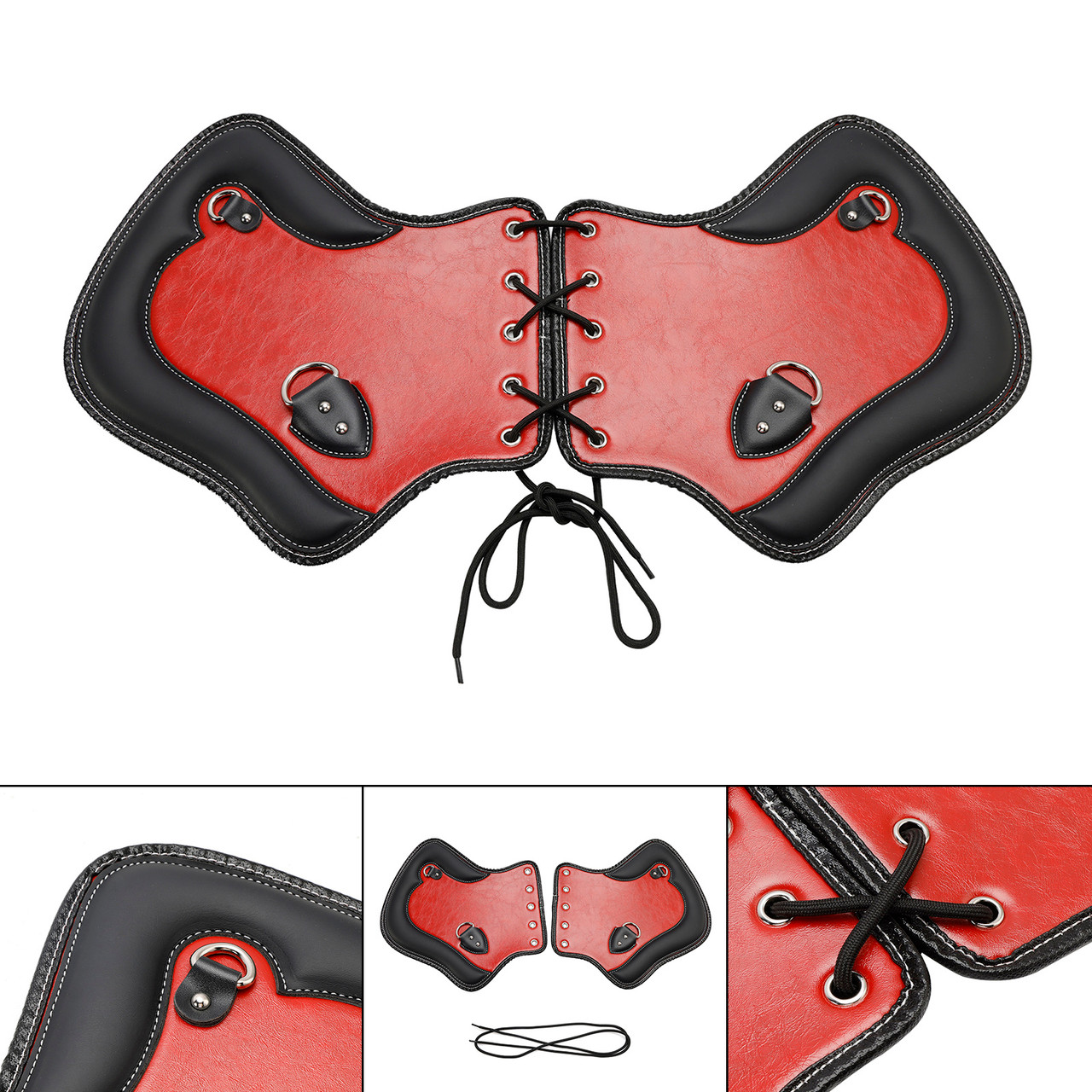 2Pcs Universal Heat Saddle Shield Deflector Reda For Flhxs Glide Rider Fxdwg