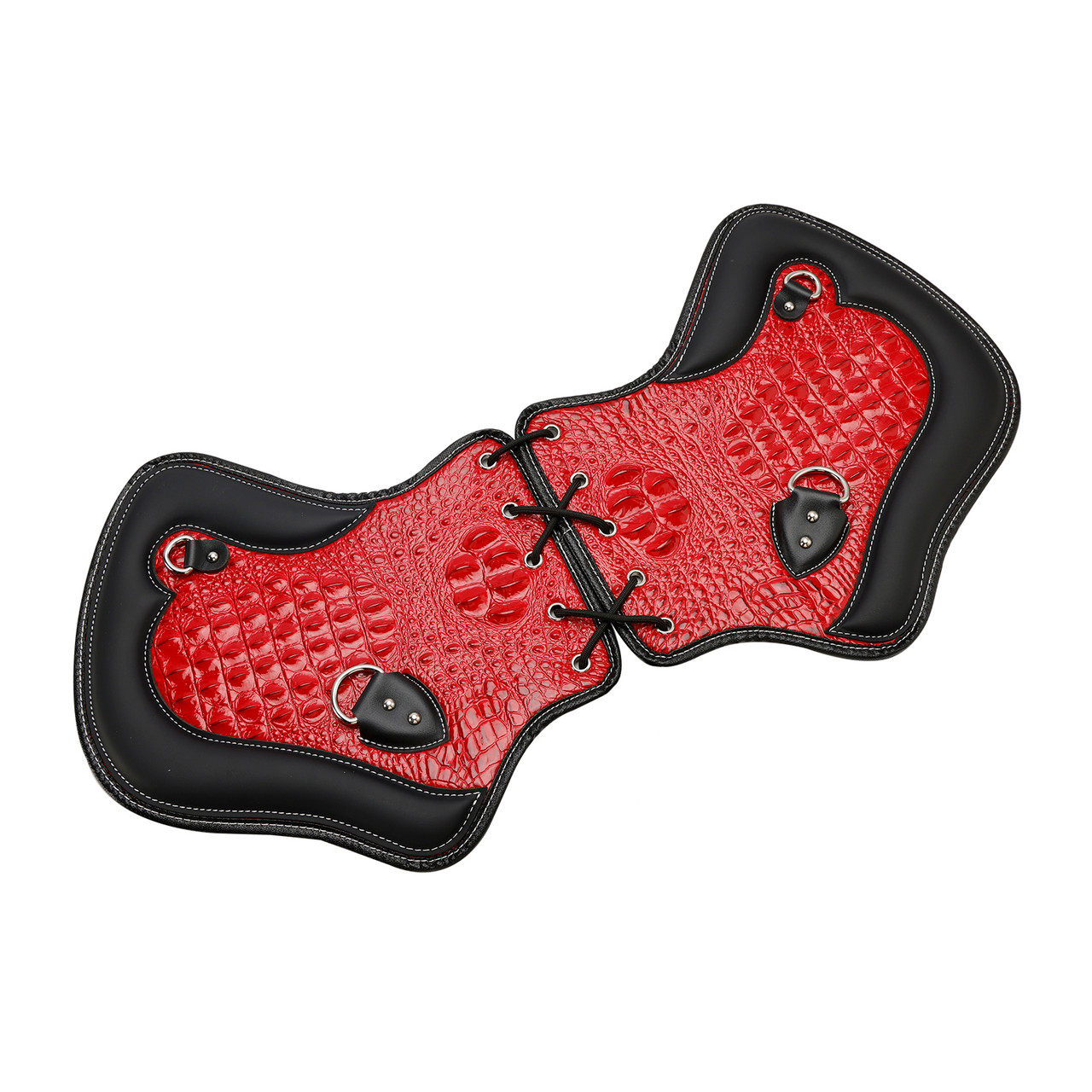 2Pcs Universal Heat Saddle Shield Deflector Redb For Flhxs Glide Rider Fxdwg