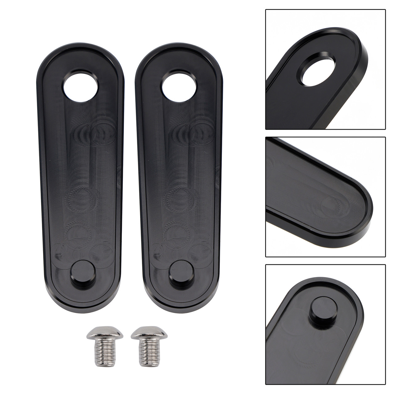 1993-2023 Electra Glides Road Glides Rear Floorboard Foot Peg Frame Plates Black Generic