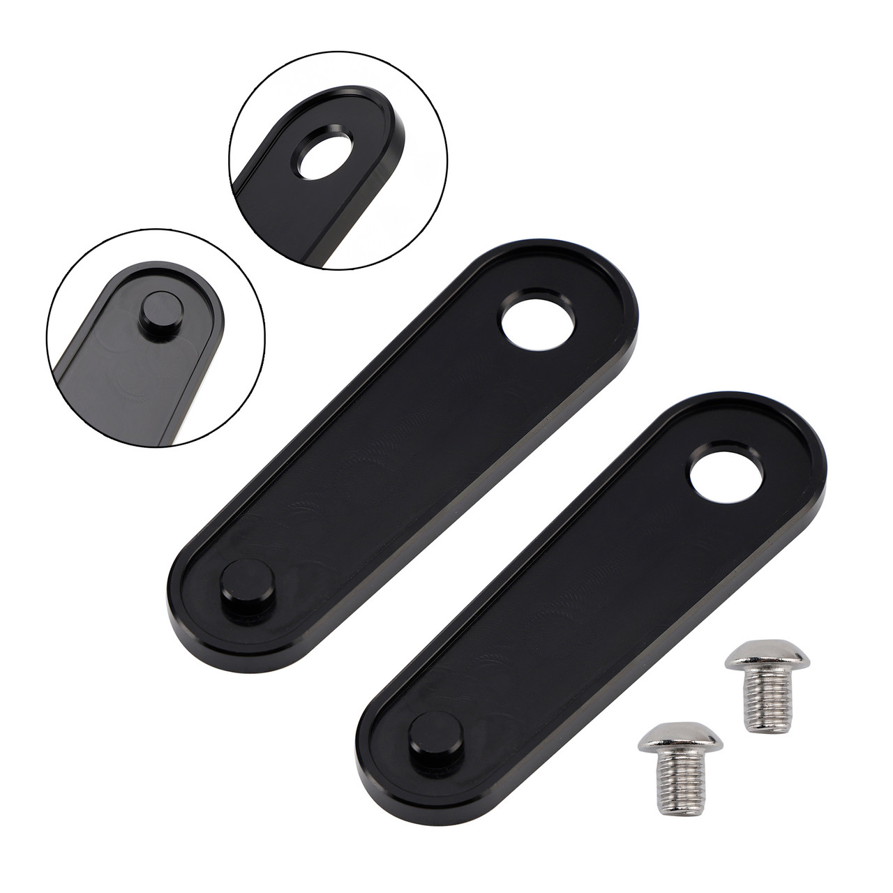 1993-2023 Electra Glides Road Glides Rear Floorboard Foot Peg Frame Plates Black Generic