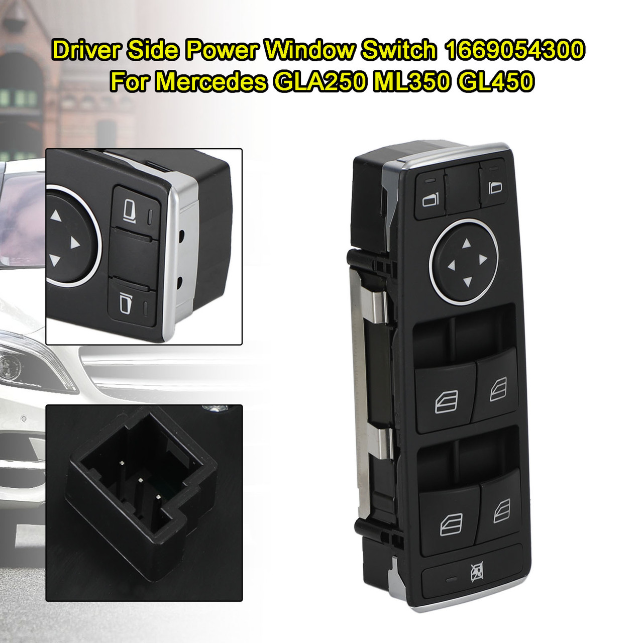 2015-2018 GLE (W166) Master Power Window Switch 1669054300 Generic