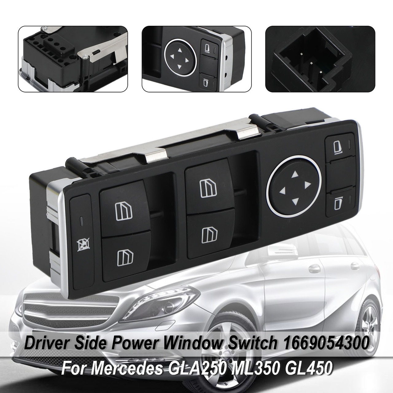 2015-2019 GLS (X166) Master Power Window Switch 1669054300 Generic