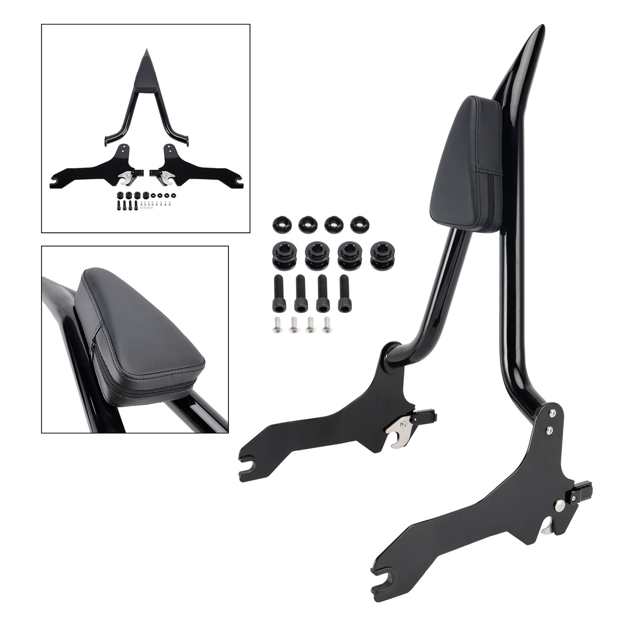 2018+ Softial Breakout 114 FLFB FLFBS FXBR RXBRS Passenger Sissy Bar Backrest Black Generic