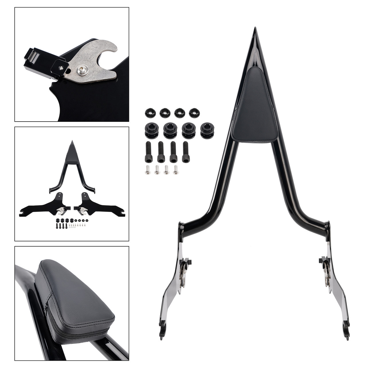 2018+ Softail Breakout 114 FLFB FLFBS FXBR RXBRS Passenger Sissy Bar Backrest Black Generic