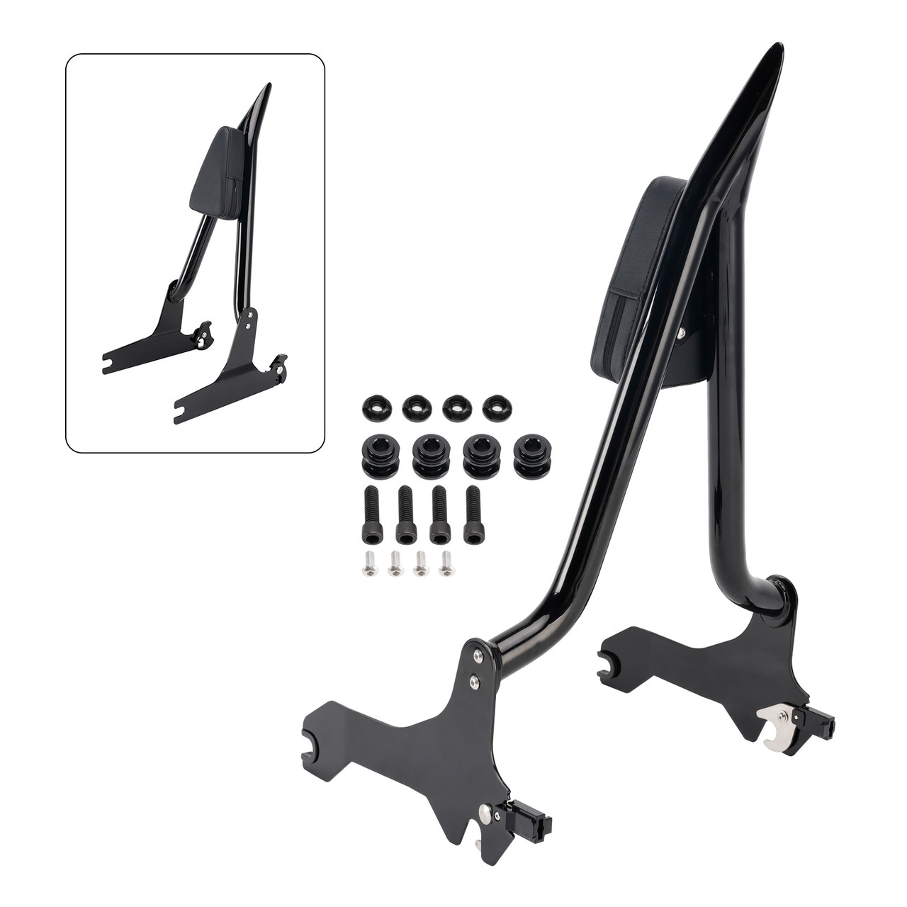2018+ Softial Breakout 114 FLFB FLFBS FXBR RXBRS Passenger Sissy Bar Backrest Black Generic