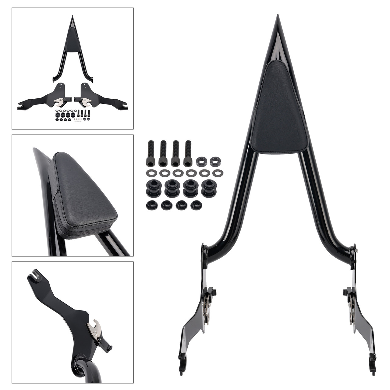 2018-Later Softail Fat Bob 114 FXFB/FXFBS Models Passenger Sissy Bar Backrest Black Generic