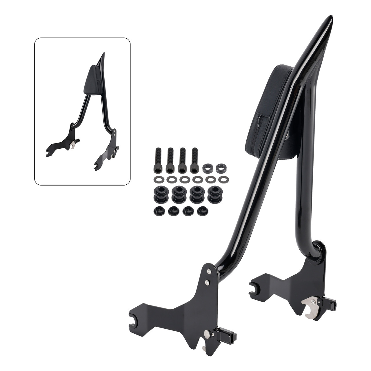 2018-Later Softail Fat Bob 114 FXFB/FXFBS Models Passenger Sissy Bar Backrest Black Generic