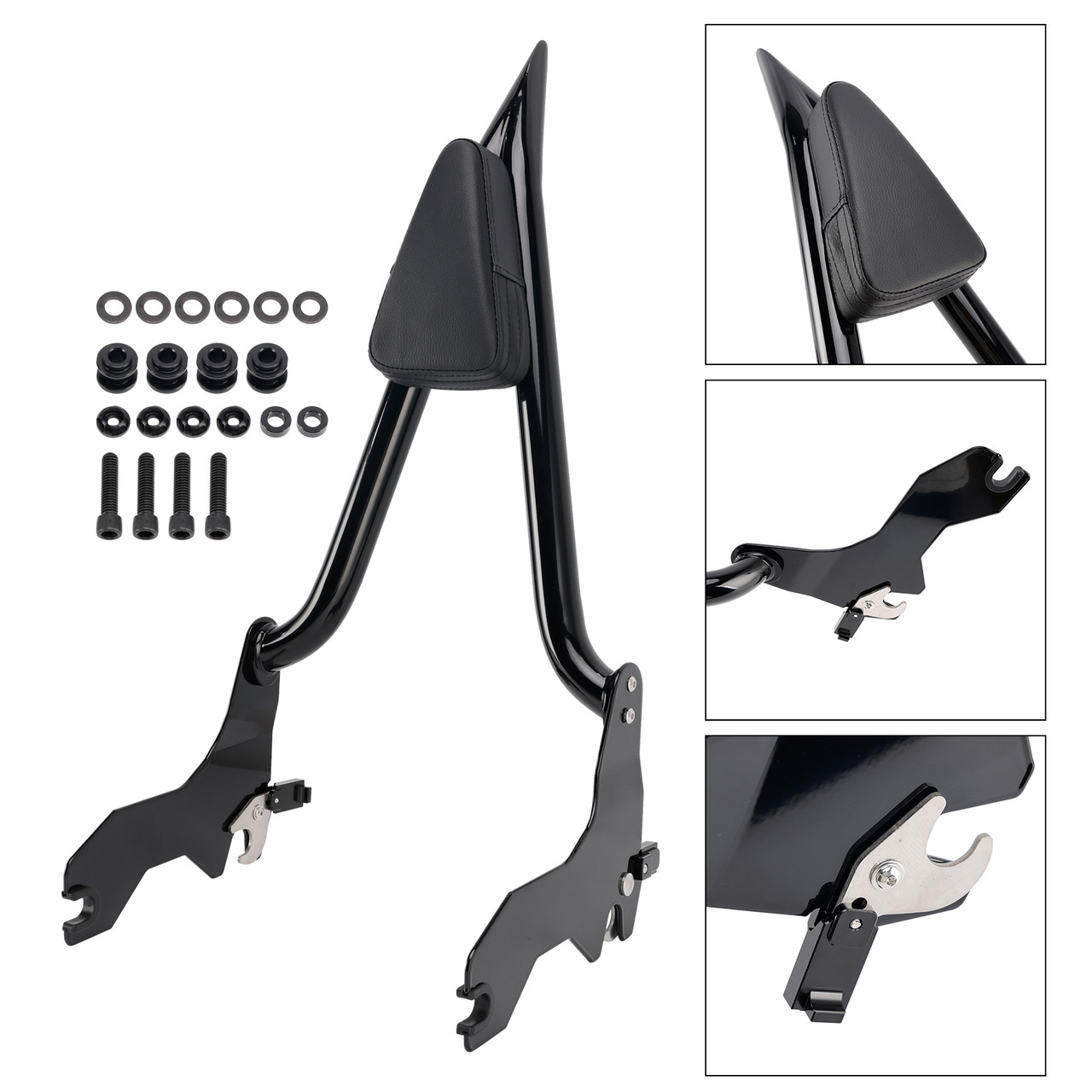 2018+ Softail Fat Bob 114 FXFB FXFBS Passenger Sissy Bar Backrest Black Generic