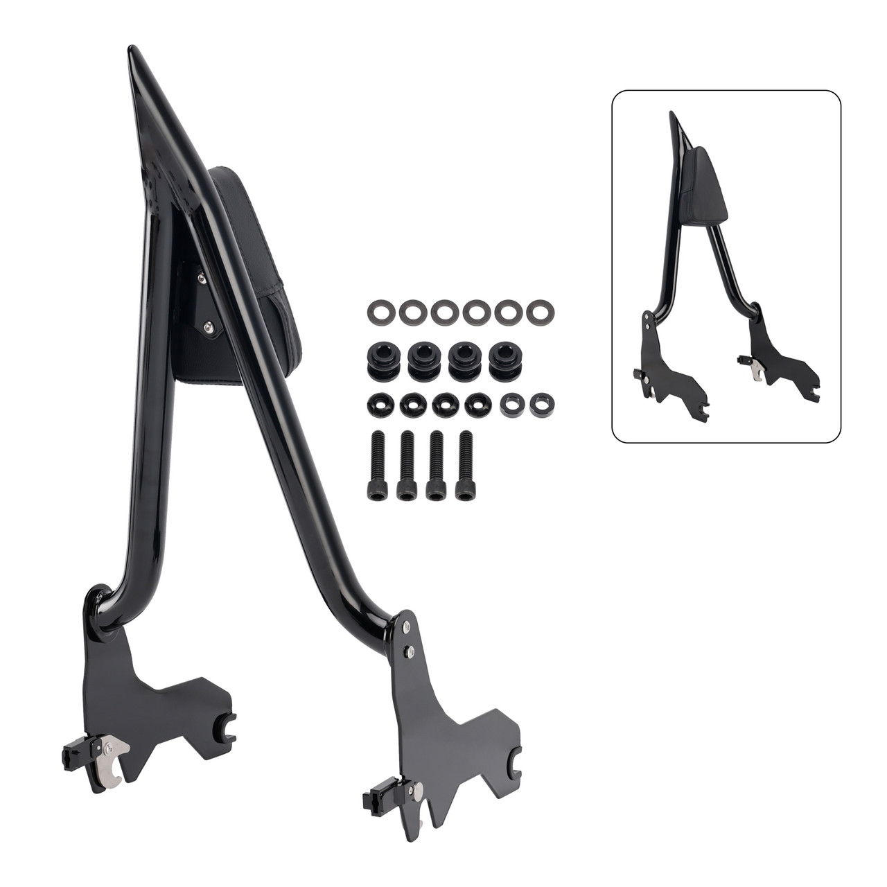 2018+ Softail Fat Bob 114 FXFB FXFBS Passenger Sissy Bar Backrest Black Generic