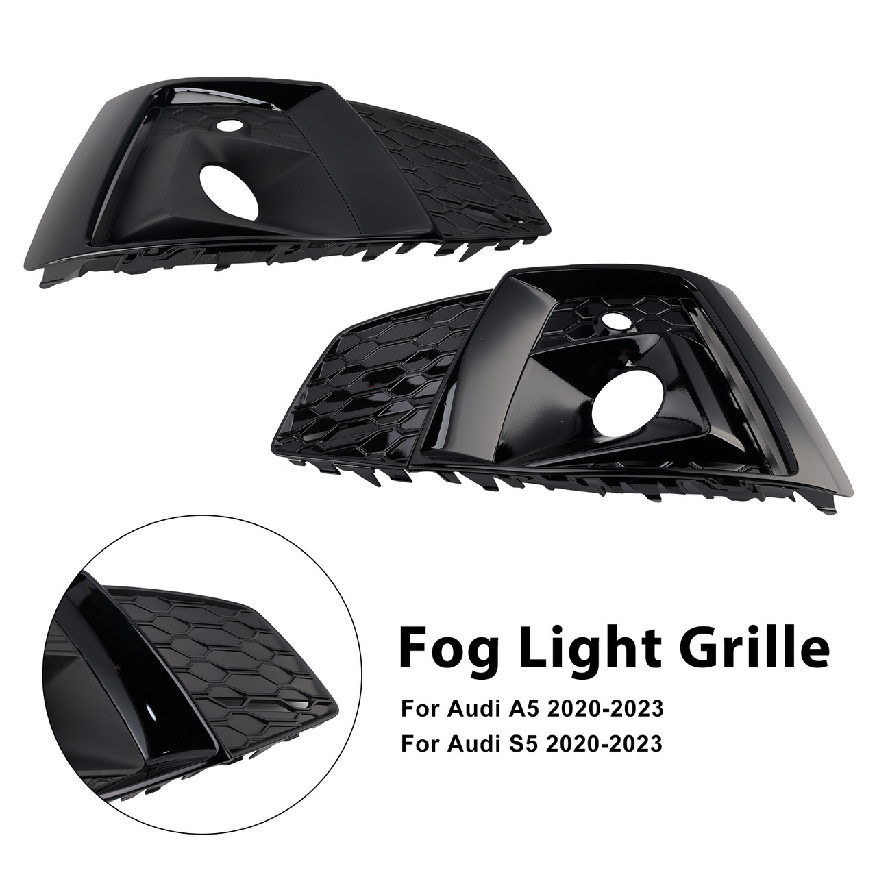 2020-2023 Audi S5 2* Fog Light Grille 8W6807681T3Q7 Generic