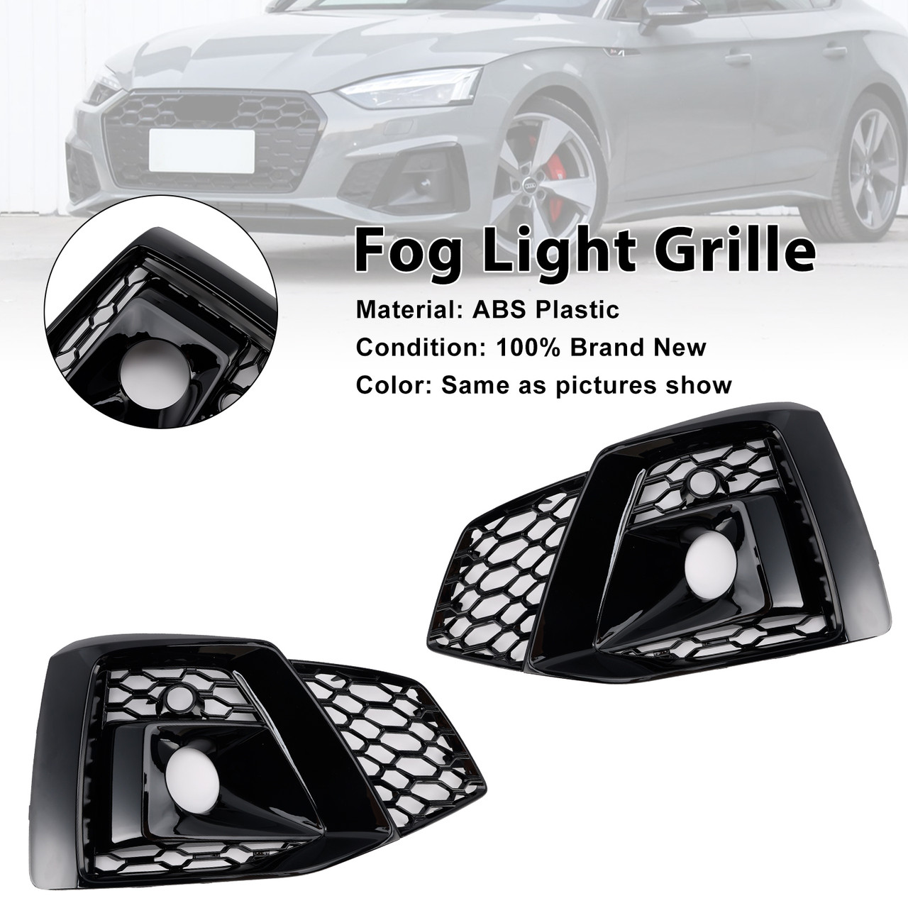 2020-2023 Audi S5 2* Fog Light Grille 8W6807682T Generic