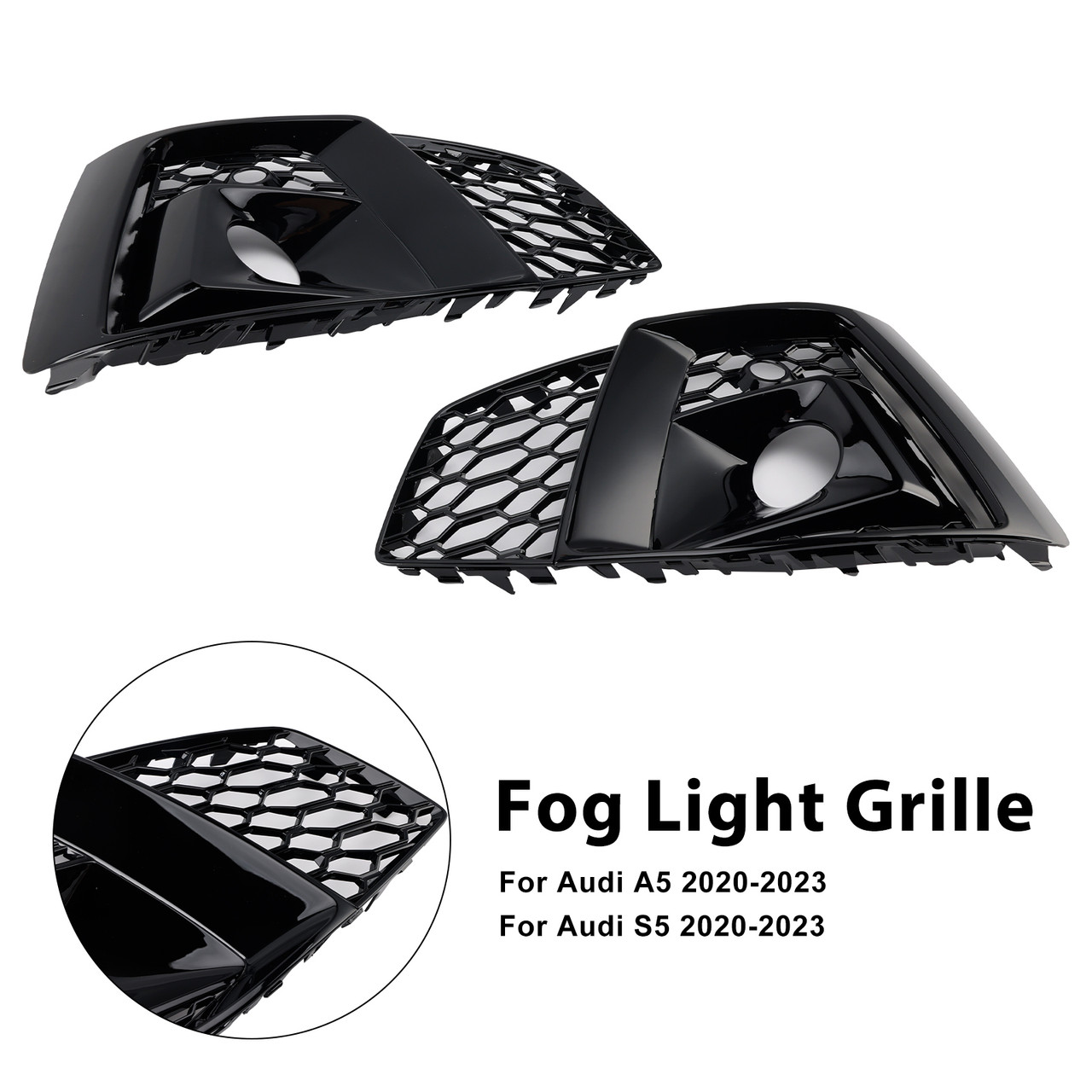 2020-2023 Audi S5 2* Fog Light Grille 8W6807682T Generic
