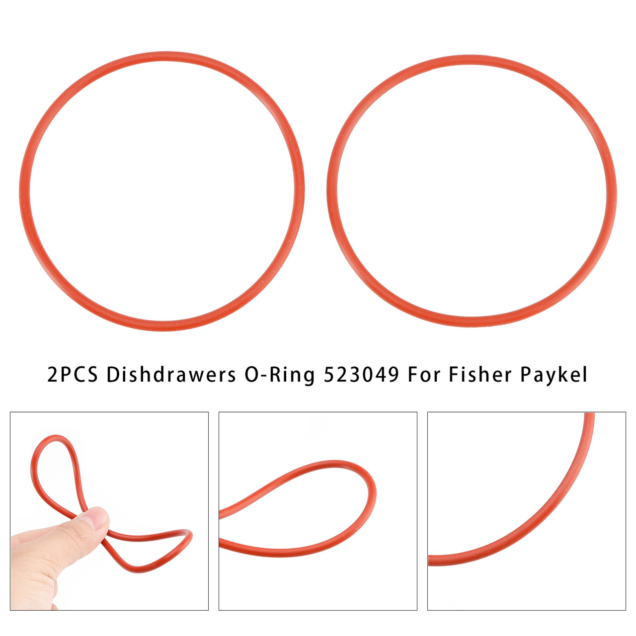 2PCS Dishdrawers O-Ring 523049 For Fisher Paykel