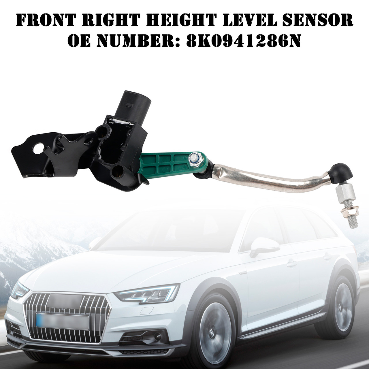 2009-2016 Audi A4 Allroad Front Right Headlight Range Adjustment Sensor Front Right 8K0941286N Generic