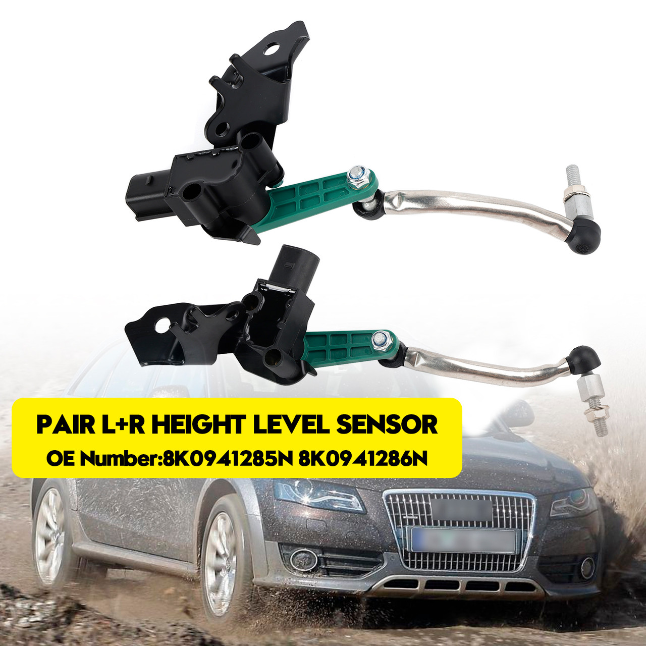 2009-2016 Audi A4 Allroad Front Left+Right Headlight Range Adjustment Sensor Front Left+Right 8K0941285N 8K0941286N Generic