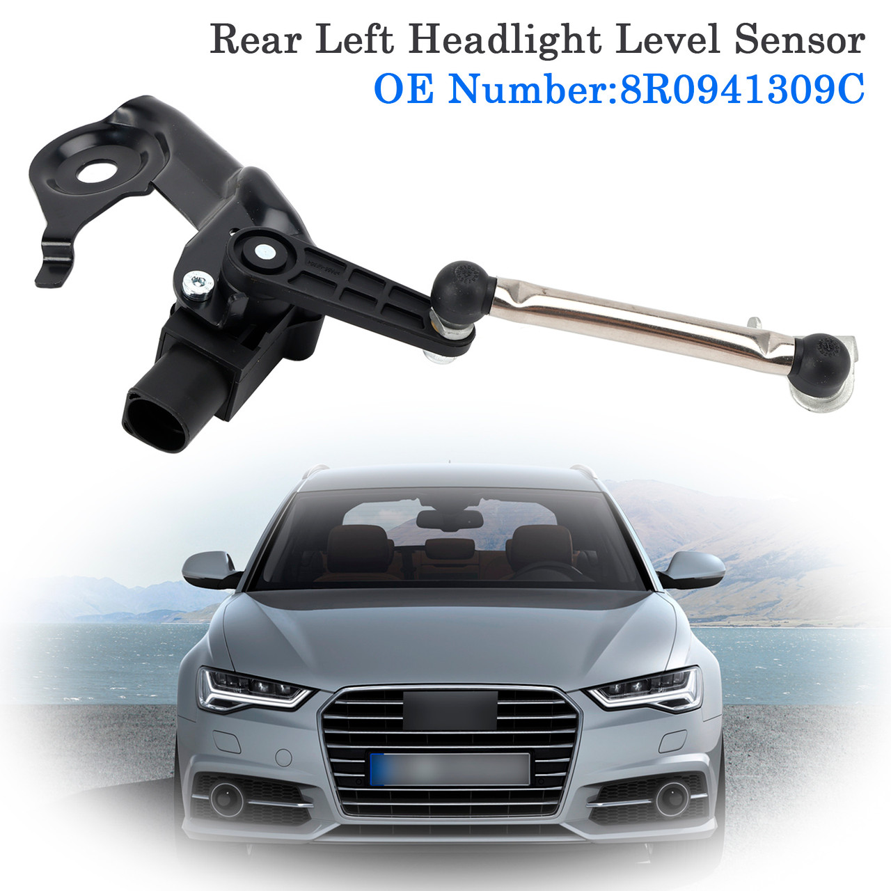 2010-2018 Audi A7 Sportback 4GA Rear Left Headlight Level Sensor 8R0941309C Generic