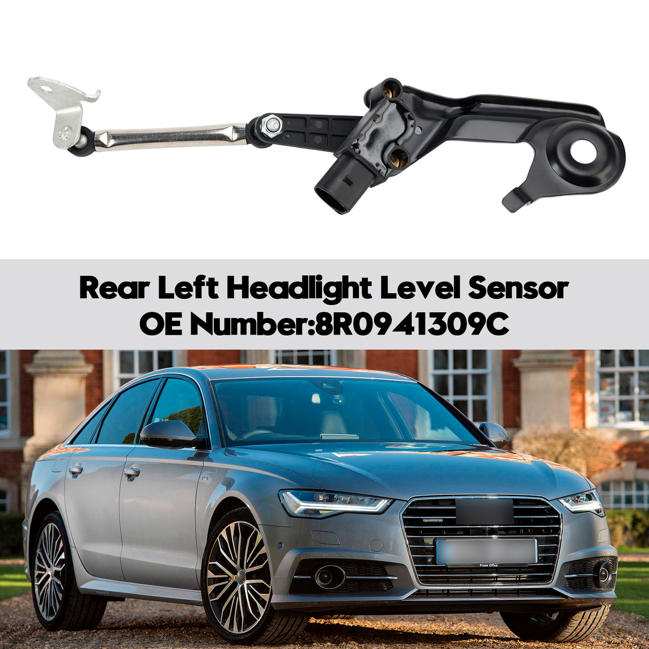 2008-2017 Audi Q5 8RB Rear Left Headlight Level Sensor 8R0941309C Generic