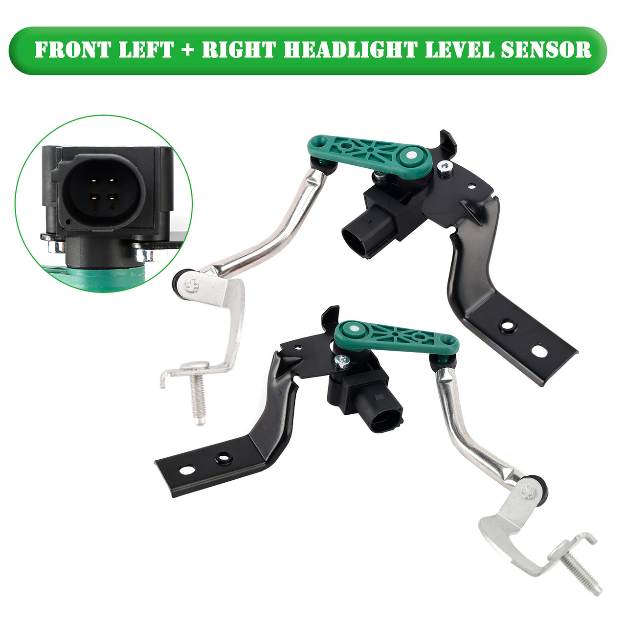 2018-2021 Seat Tarraco KN2 Front Left+Right Headlight Level Sensor 3Q0412521A/5Q0907503 3Q0412522A/5Q0412522C Generic