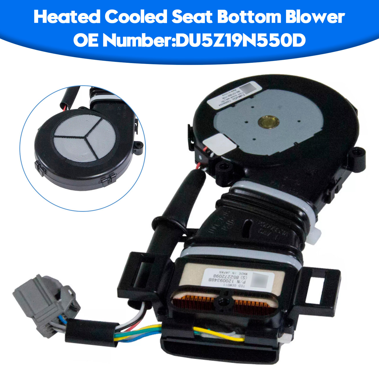 2015-2023 Ford Edge Heated Cooled Seat Bottom Blower DU5Z19N550D Generic