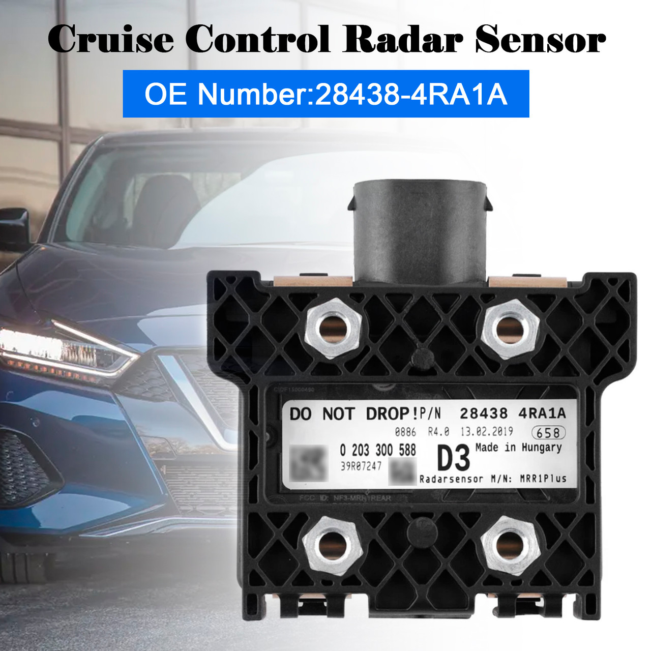 2016-2019 Nissan Maxima 3.5L V6 CVT SEDAN SR Front Cruise Control Radar Sensor 28438-4RA1A Generic