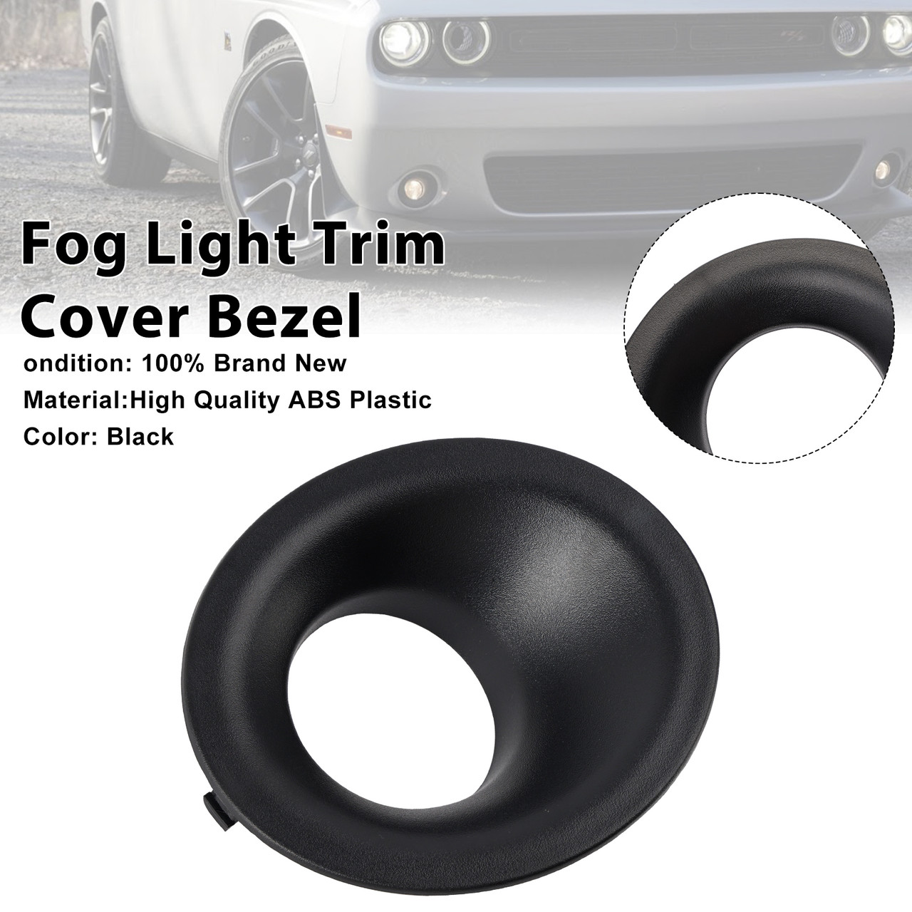 2015-2021 Dodge Challenger Left Front Fog Light Trim 68259663AA Generic