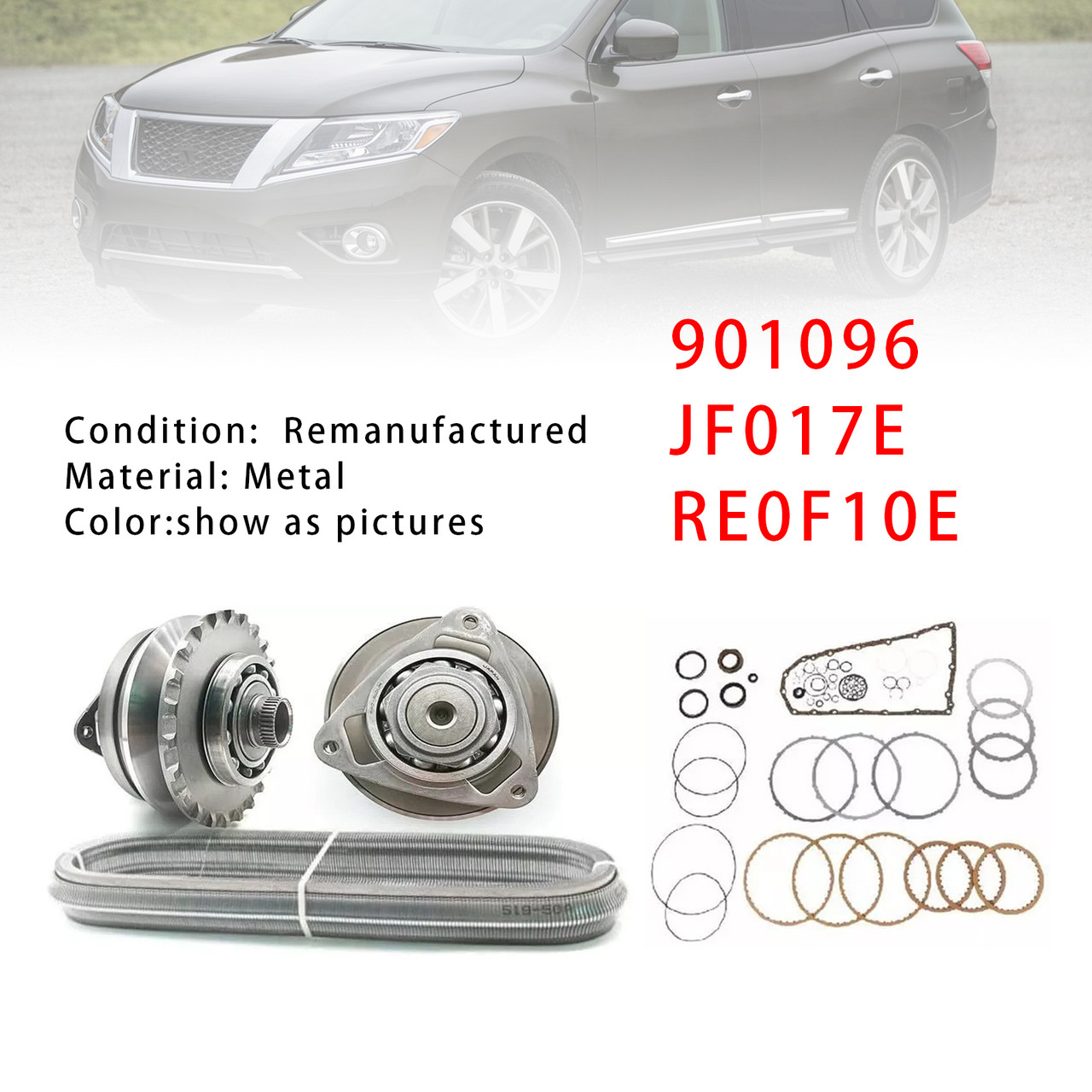 2013-2016 Pathfinder 3.5l CVT Transmission Master Rebuild Kit W/Chain Belt 25T RE0F10E JF017E Generic