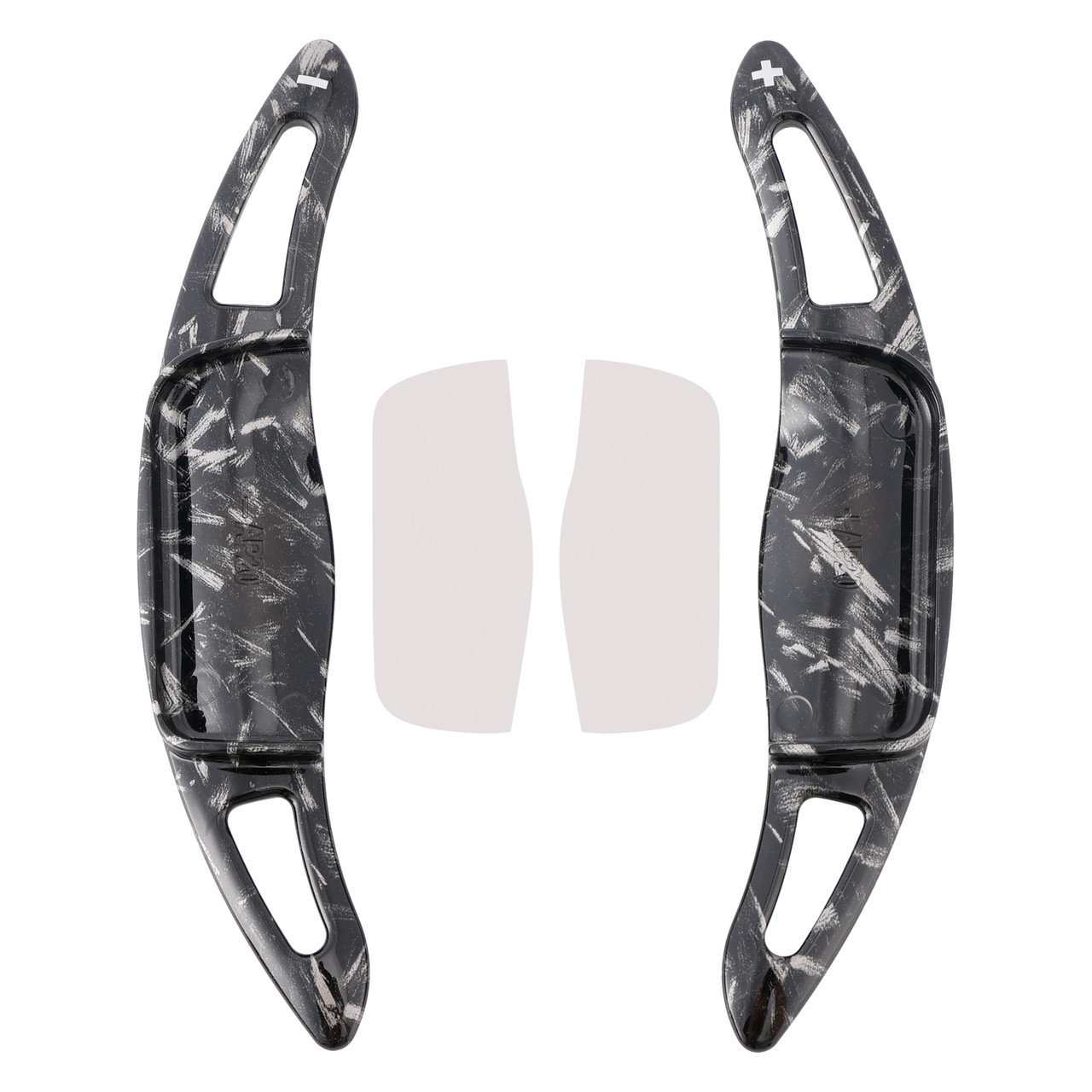 2019-2022 Toyota Corolla Carbon Look Steering Wheel Paddle Shifter Extension Black Forged Pattern Generic 2019-2022 Toyota Corolla Carbon Look Steering Wheel Paddle Shifter Extension Black Forged Pattern Generic